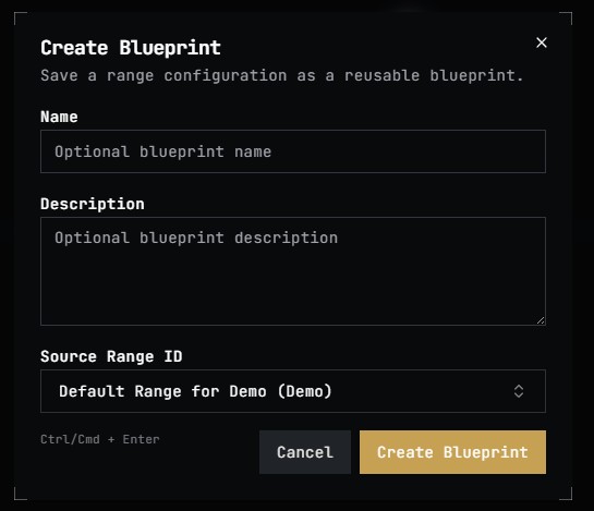 A screenshot showing the Blueprints Create Box